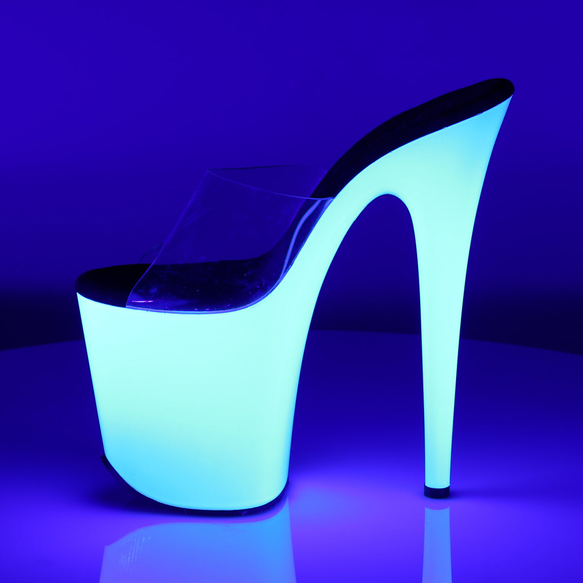 【PLEASER】FLAMINGO-801UV シューズ Clr/Neon Wht【取寄】