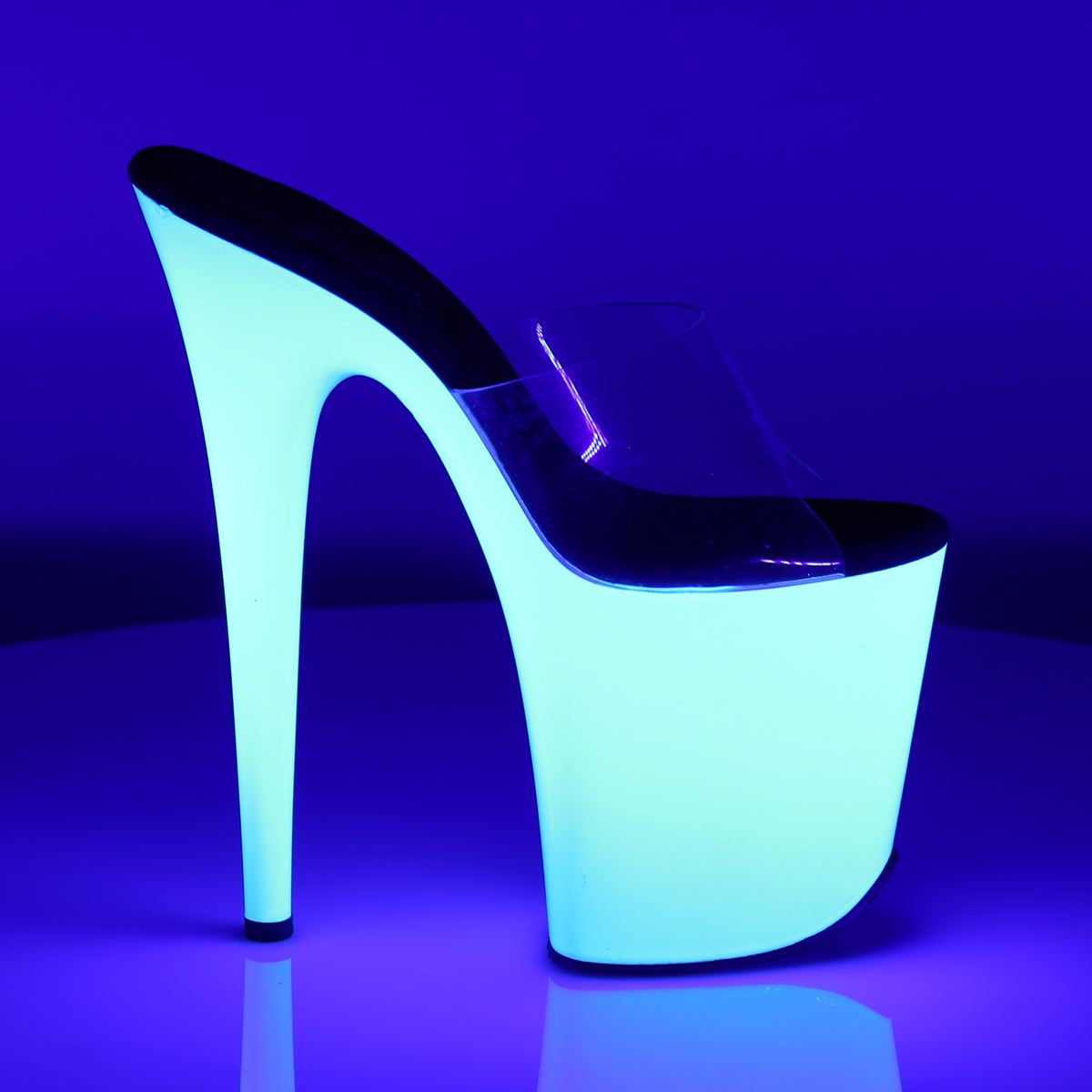 【PLEASER】FLAMINGO-801UV シューズ Clr/Neon Wht【取寄】