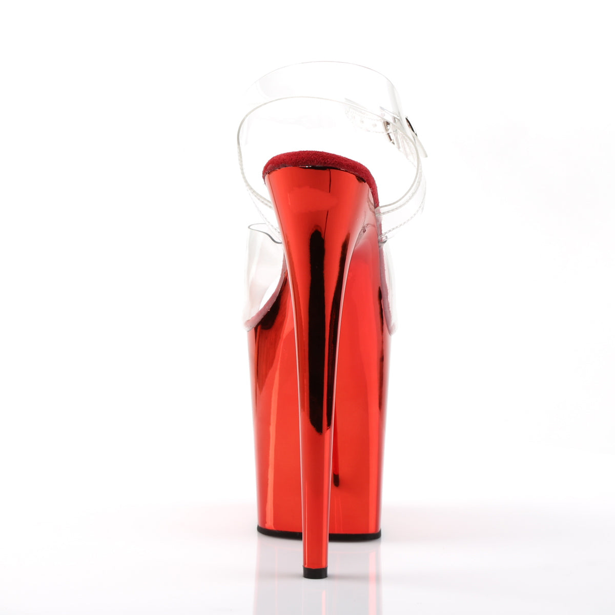 【PLEASER】FLAMINGO-808 シューズ Clr/Red Chrome【取寄】