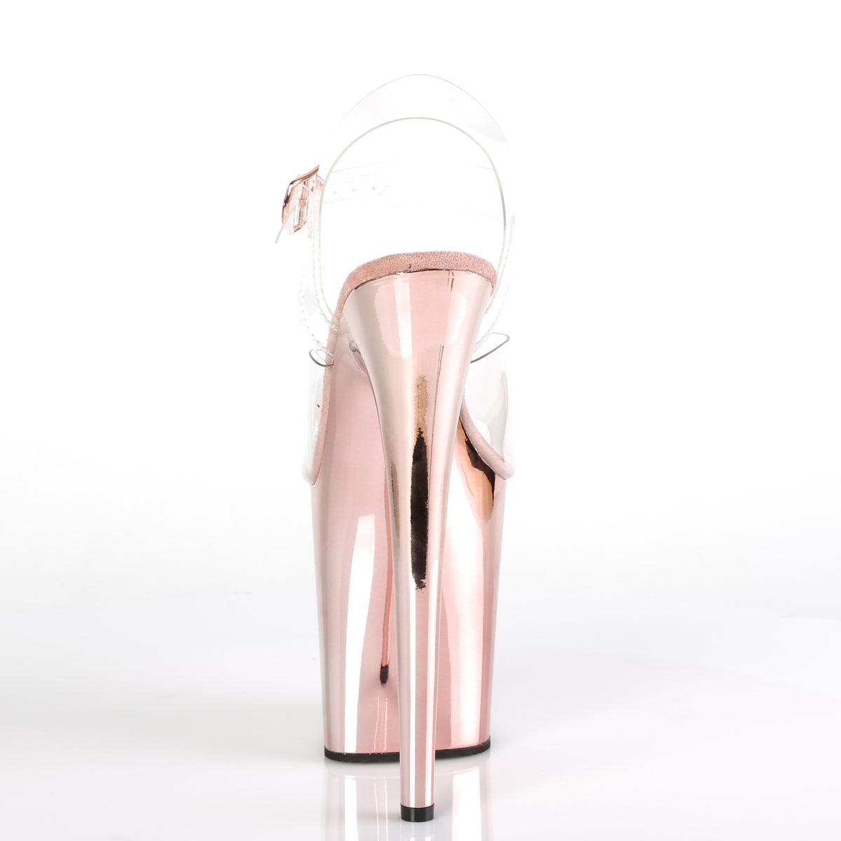【PLEASER】FLAMINGO-808 シューズ Clr/Rose Gold Chrome【取寄】