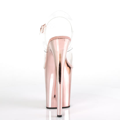 【PLEASER】FLAMINGO-808 シューズ Clr/Rose Gold Chrome【取寄】