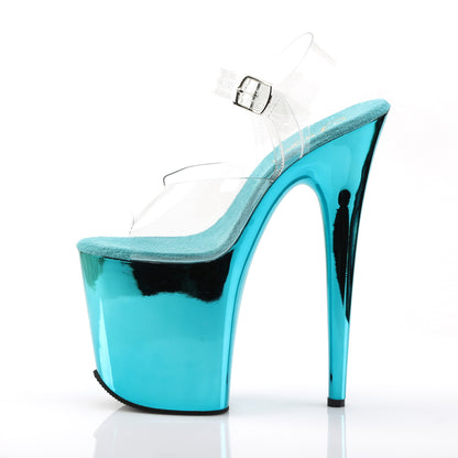 【PLEASER】FLAMINGO-808 シューズ Clr/Turquoise Chrome【取寄】