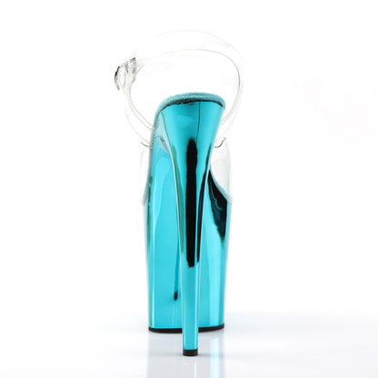 【PLEASER】FLAMINGO-808 シューズ Clr/Turquoise Chrome【取寄】