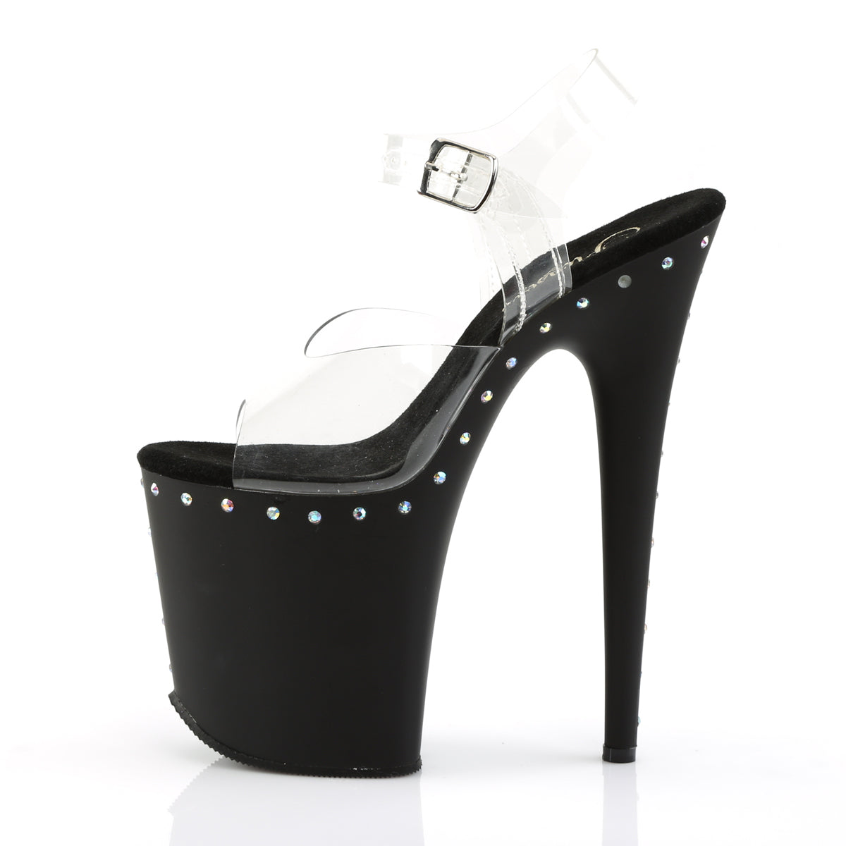 【PLEASER】FLAMINGO-808ABLS シューズ Clr/Blk Matte【取寄】