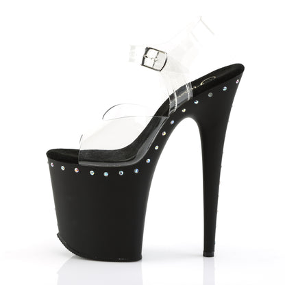 【PLEASER】FLAMINGO-808ABLS シューズ Clr/Blk Matte【取寄】
