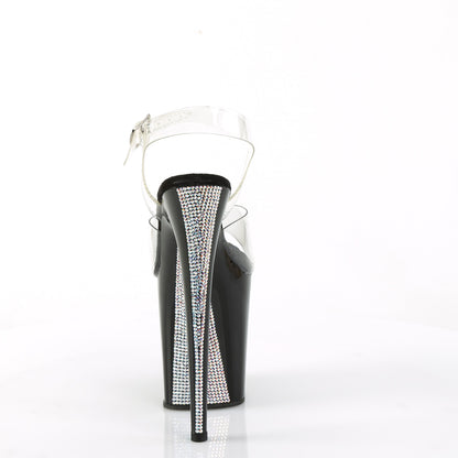 【PLEASER】FLAMINGO-808CRS-2 シューズ Clr/Blk-Slv RS【取寄】