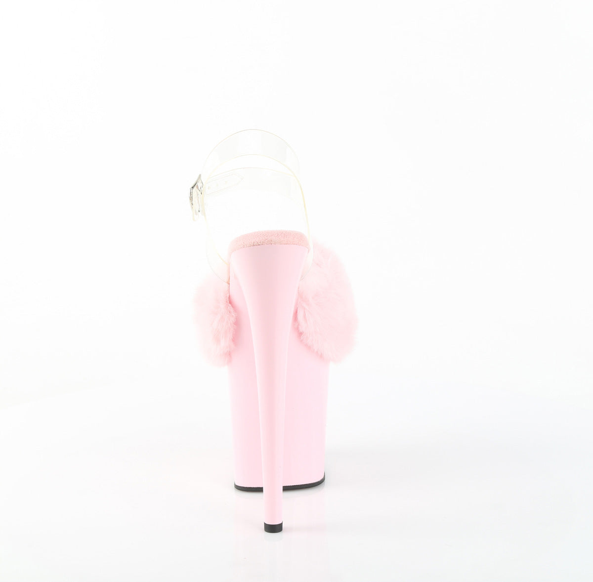 【PLEASER】FLAMINGO-808FUR シューズ B. Pink Faux Fur-Clr TPU/B. Pink【取寄】