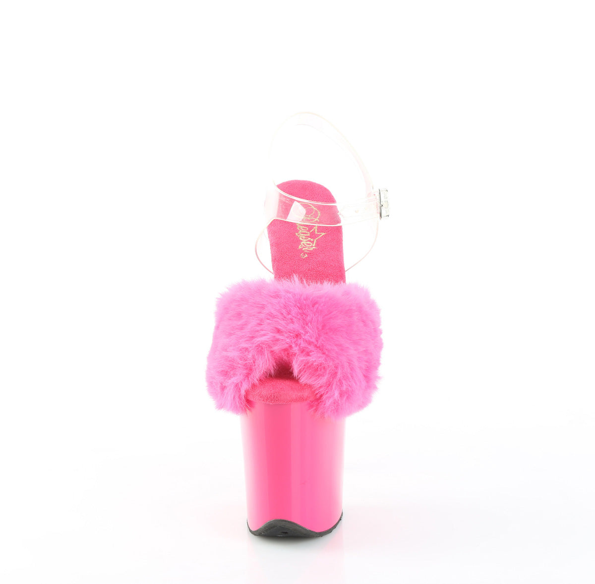 【PLEASER】FLAMINGO-808FUR シューズ Fuchsia Faux Fur-Clr TPU/Fuchsia【取寄】