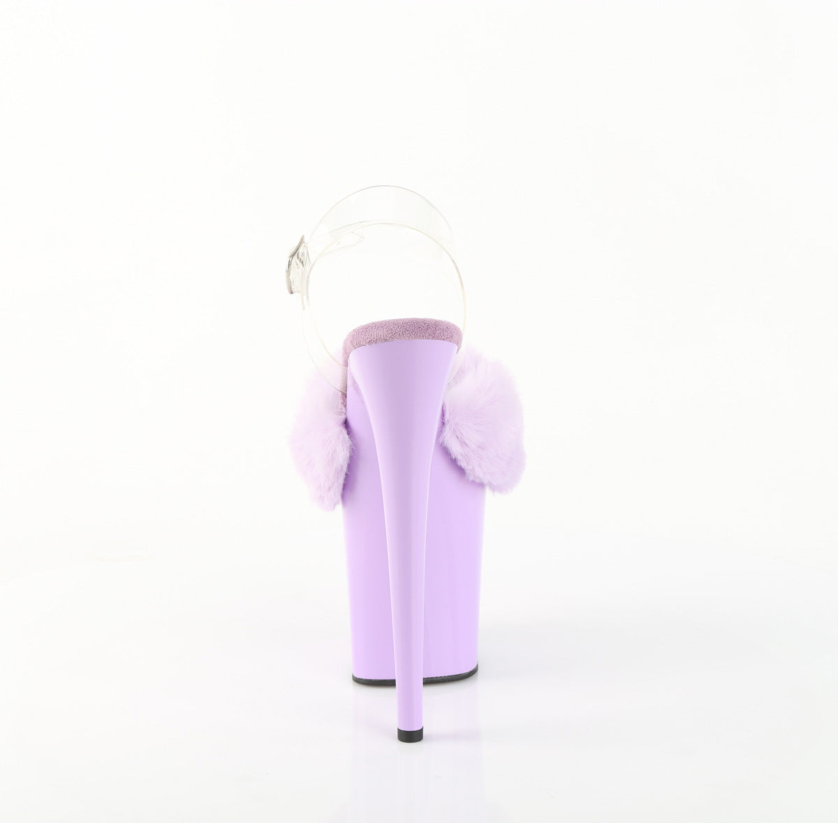 【PLEASER】FLAMINGO-808FUR シューズ Lavender Faux Fur-Clr TPU/Lavender【取寄】