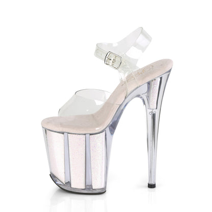 【PLEASER】FLAMINGO-808G シューズ Clr/Opal Glitter Inserts【取寄】