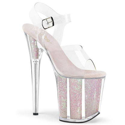 【PLEASER】FLAMINGO-808G シューズ Clr/Opal Glitter Inserts【取寄】