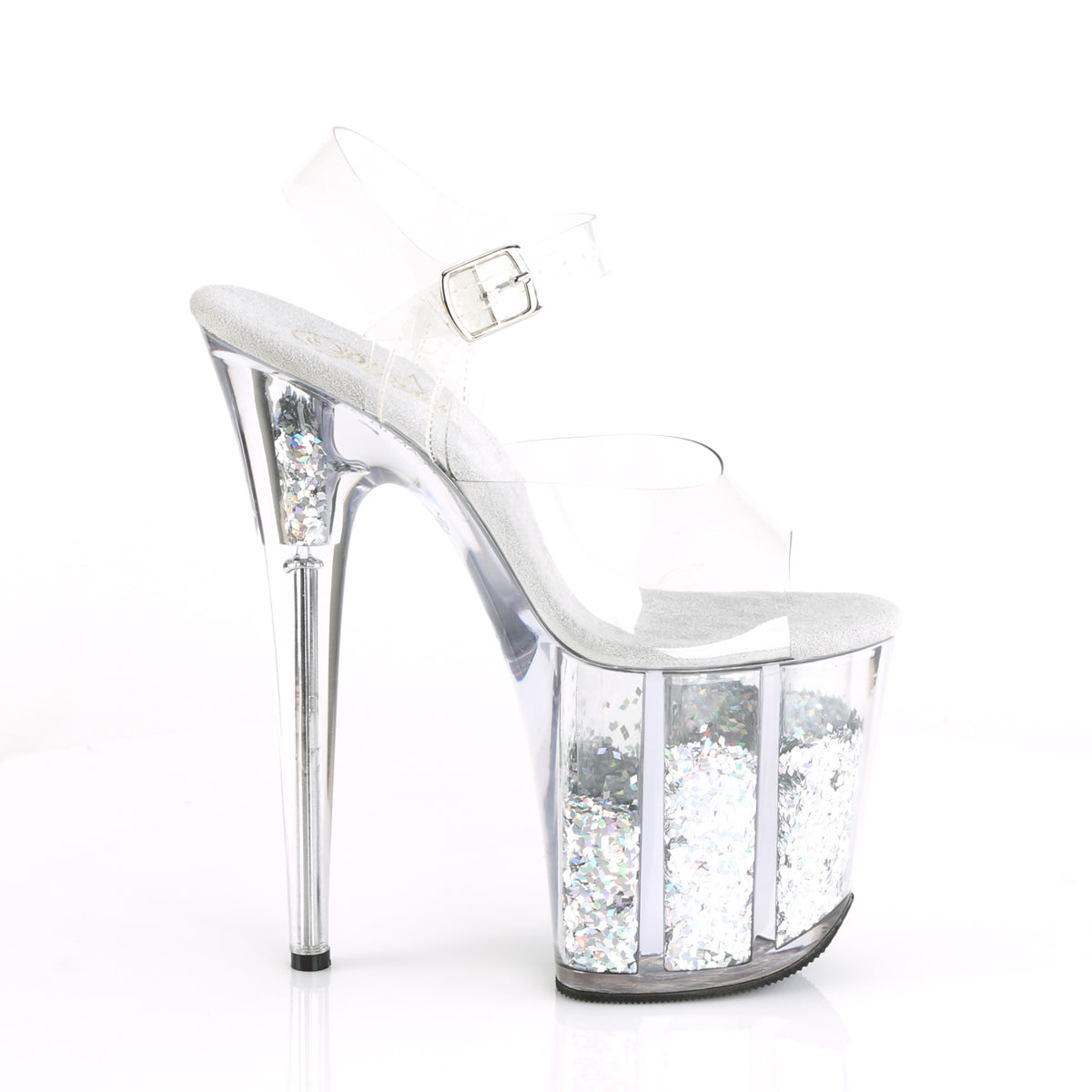 【PLEASER】FLAMINGO-808GF シューズ Clr/Slv Multi Glitter【取寄】