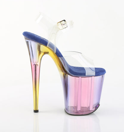 【PLEASER】FLAMINGO-808HT シューズ Clr/Blue Multi Tinted【取寄】