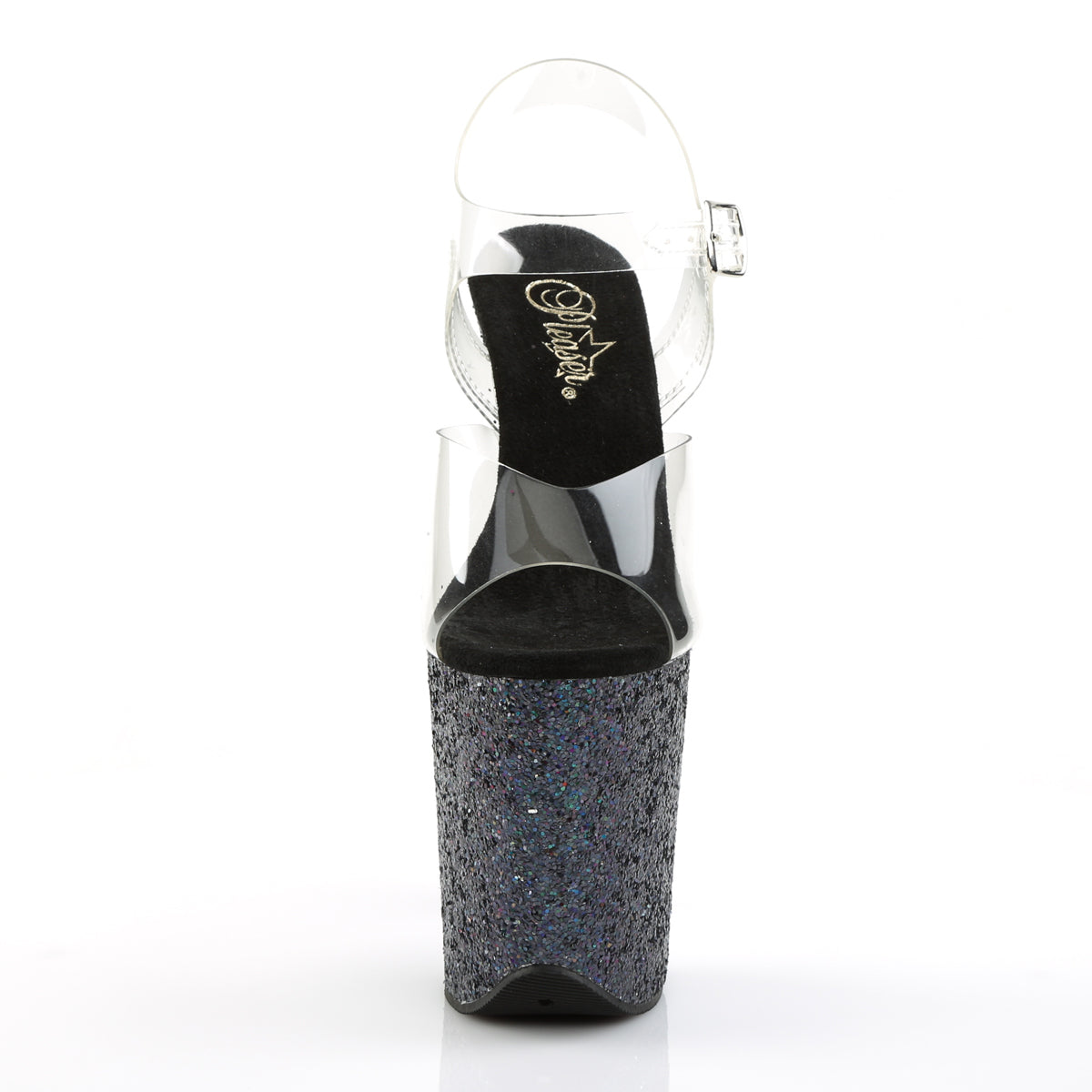 【PLEASER】FLAMINGO-808LG シューズ Clr/Blk Multi Glitter【取寄】