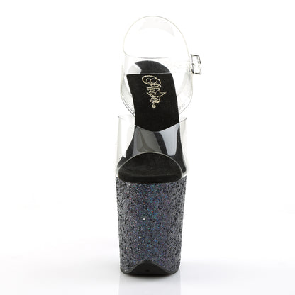 【PLEASER】FLAMINGO-808LG シューズ Clr/Blk Multi Glitter【取寄】