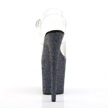 【PLEASER】FLAMINGO-808LG シューズ Clr/Blk Multi Glitter【取寄】