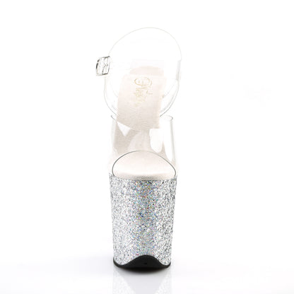 【PLEASER】FLAMINGO-808LG シューズ Clr/Slv Multi Glitter【取寄】