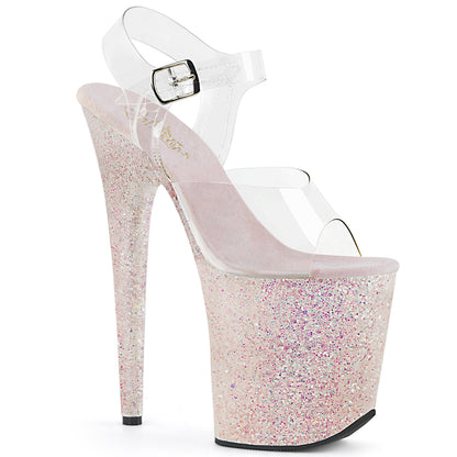 【PLEASER】FLAMINGO-808LG シューズ Clr/Opal Multi Glitter【取寄】