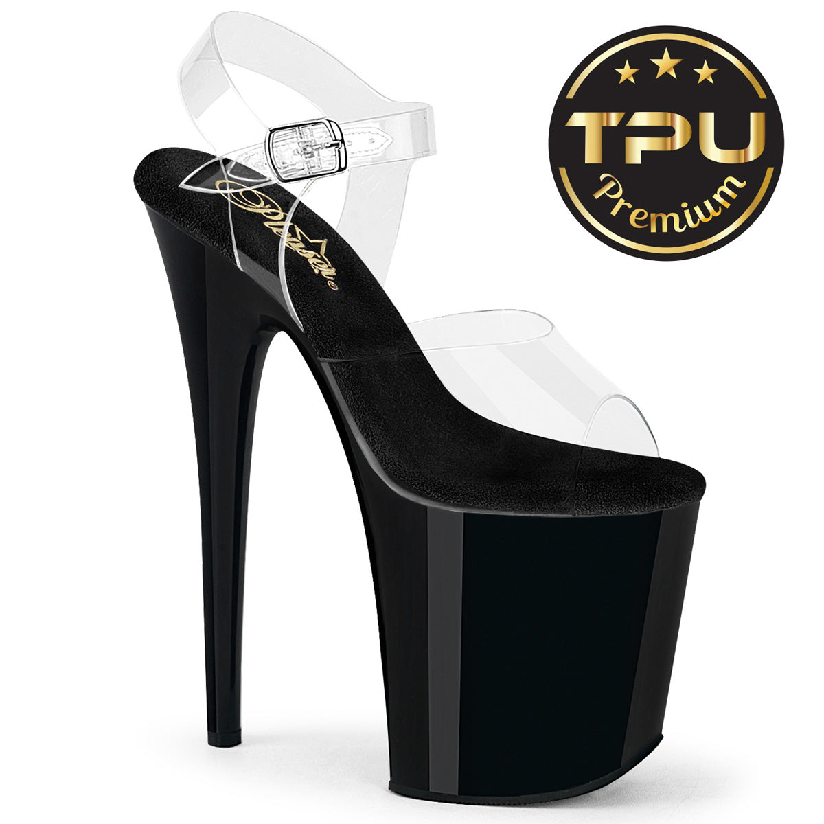 【PLEASER】FLAMINGO-808PREM シューズ Clr TPU/Blk【取寄】