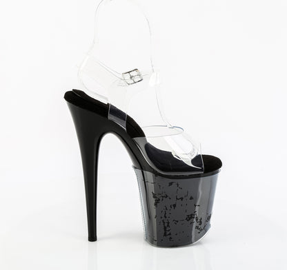 【PLEASER】FLAMINGO-808PREM シューズ Clr TPU/Blk【取寄】