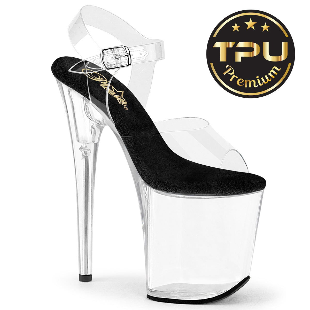 【PLEASER】FLAMINGO-808PREM シューズ Clr TPU-Blk/Clr【取寄】