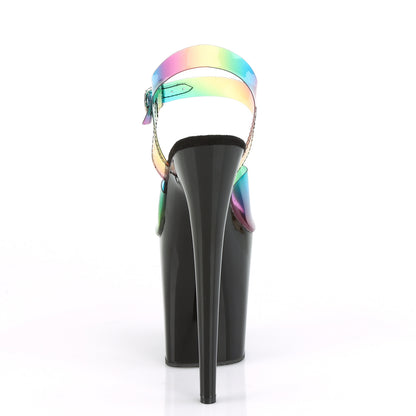 【PLEASER】FLAMINGO-808RB シューズ Rainbow PVC/Blk【取寄】