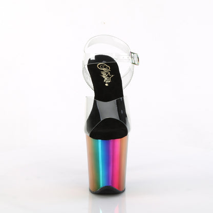 【PLEASER】FLAMINGO-808RC シューズ Clr/Rainbow Chrome【取寄】