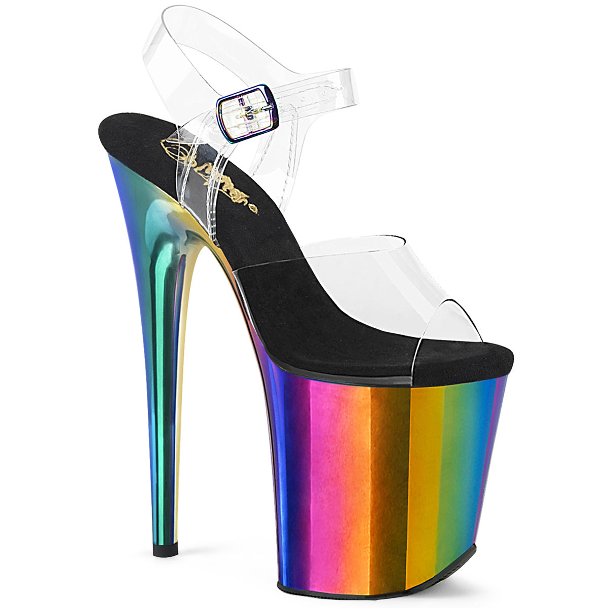 【PLEASER】FLAMINGO-808RC シューズ Clr/Rainbow Chrome【取寄】