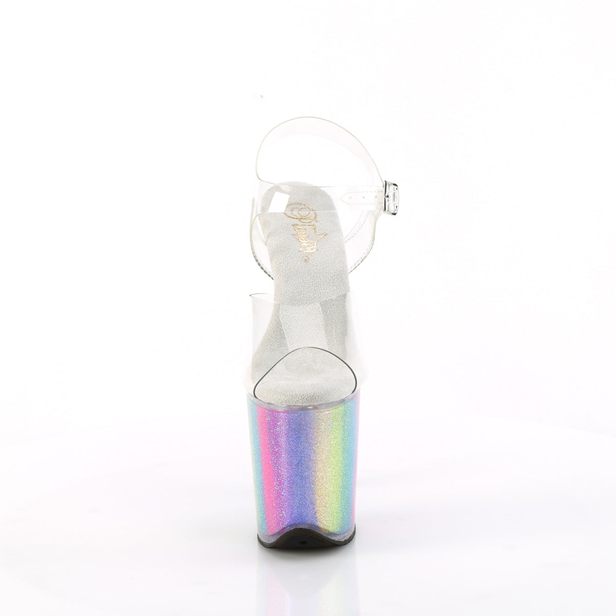 【PLEASER】FLAMINGO-808RG-01 シューズ Clr/Rainbow Glitter【取寄】