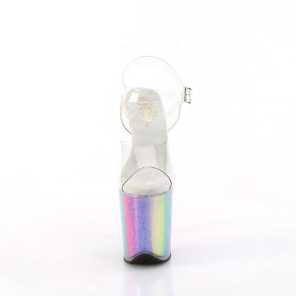 【PLEASER】FLAMINGO-808RG-01 シューズ Clr/Rainbow Glitter【取寄】