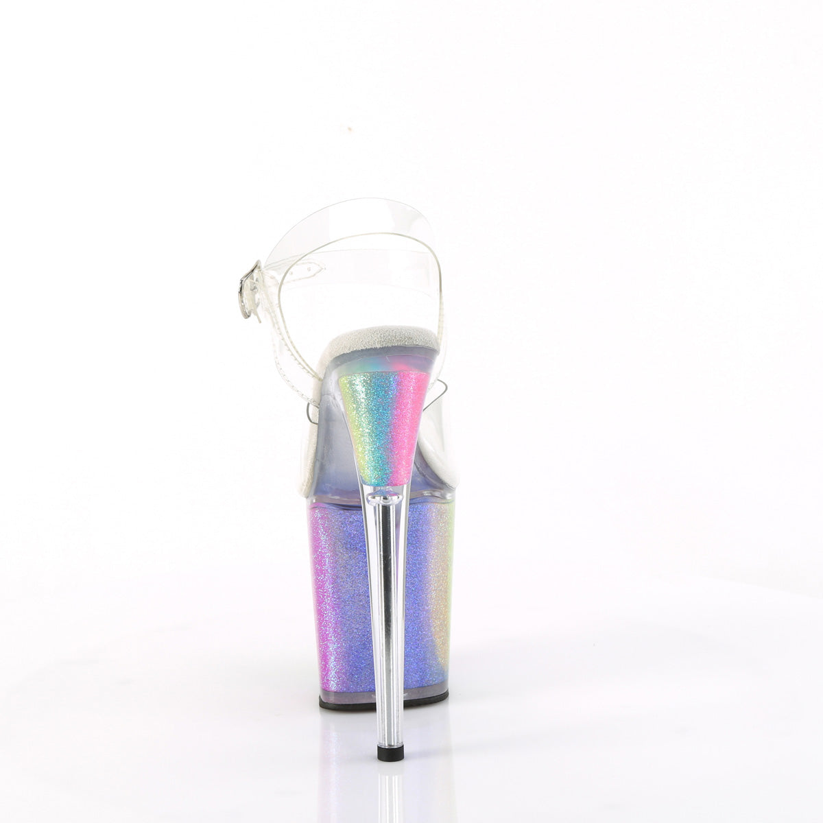 【PLEASER】FLAMINGO-808RG-01 シューズ Clr/Rainbow Glitter【取寄】
