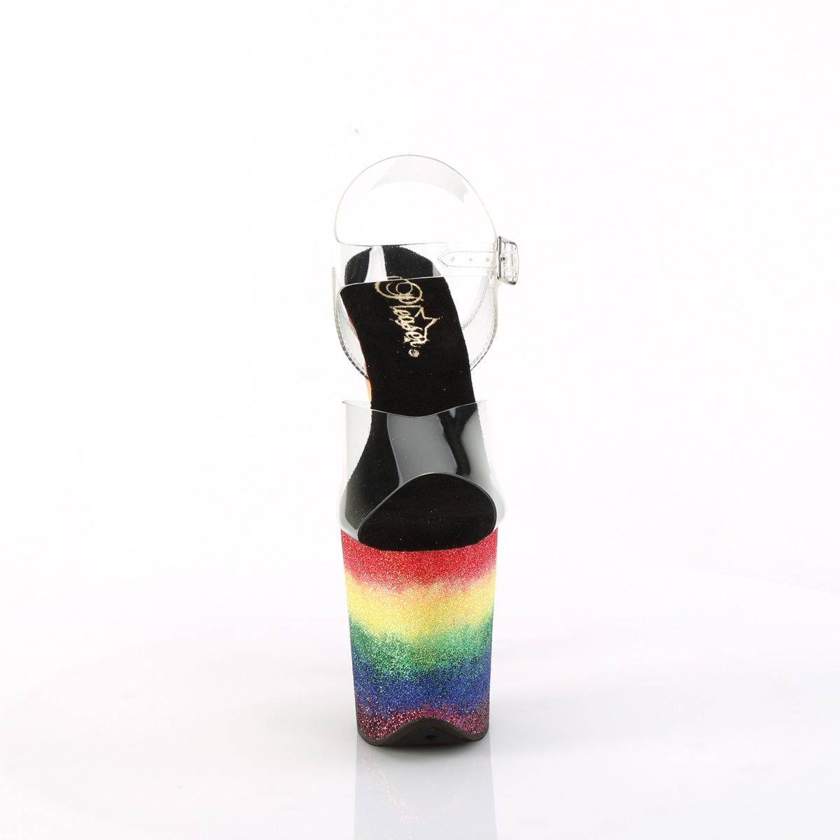 【PLEASER】FLAMINGO-808RG-04 シューズ Clr/Rainbow Glitter【取寄】
