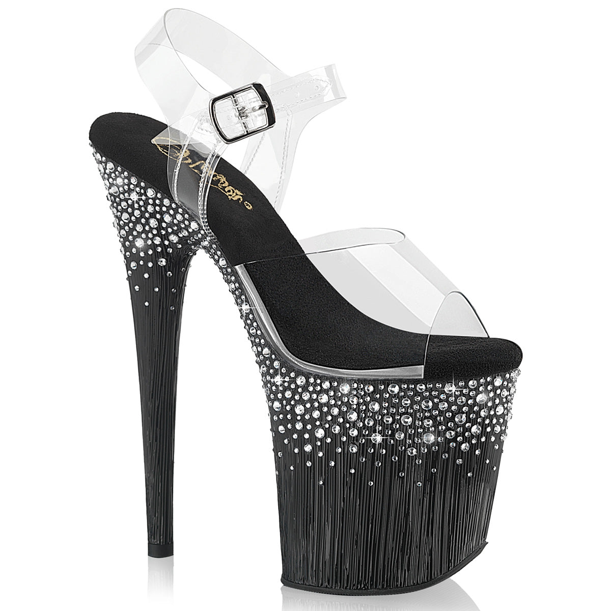 【PLEASER】FLAMINGO-808SPKL-02 シューズ Clr/Blk-Slv RS【取寄】