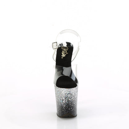 【PLEASER】FLAMINGO-808SS シューズ Clr/Blk-Slv Multi Glitter【取寄】