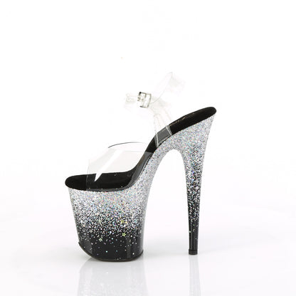 【PLEASER】FLAMINGO-808SS シューズ Clr/Blk-Slv Multi Glitter【取寄】