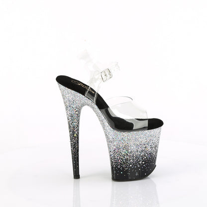 【PLEASER】FLAMINGO-808SS シューズ Clr/Blk-Slv Multi Glitter【取寄】