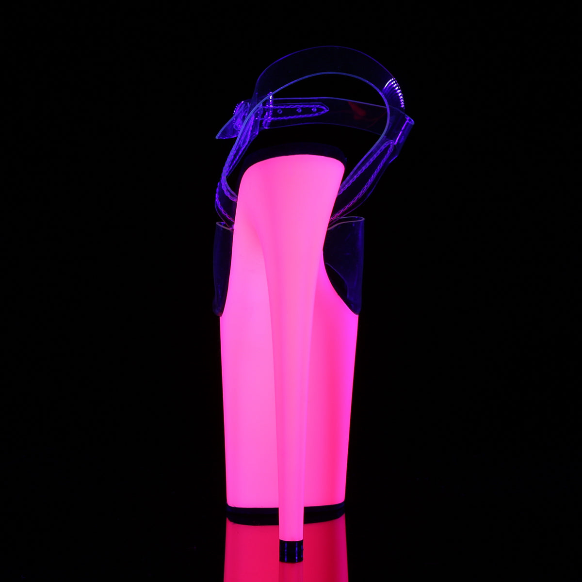 【PLEASER】FLAMINGO-808UV シューズ Clr/Neon Pink【取寄】
