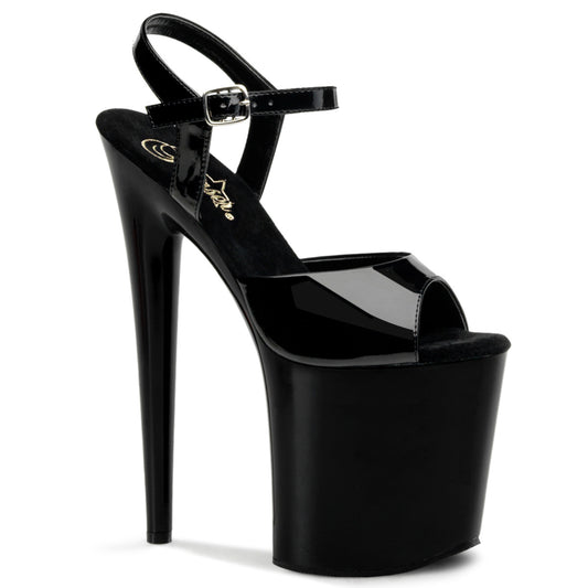 【PLEASER】FLAMINGO-809 プラットフォームシューズ Blk Pat/Blk【取寄】