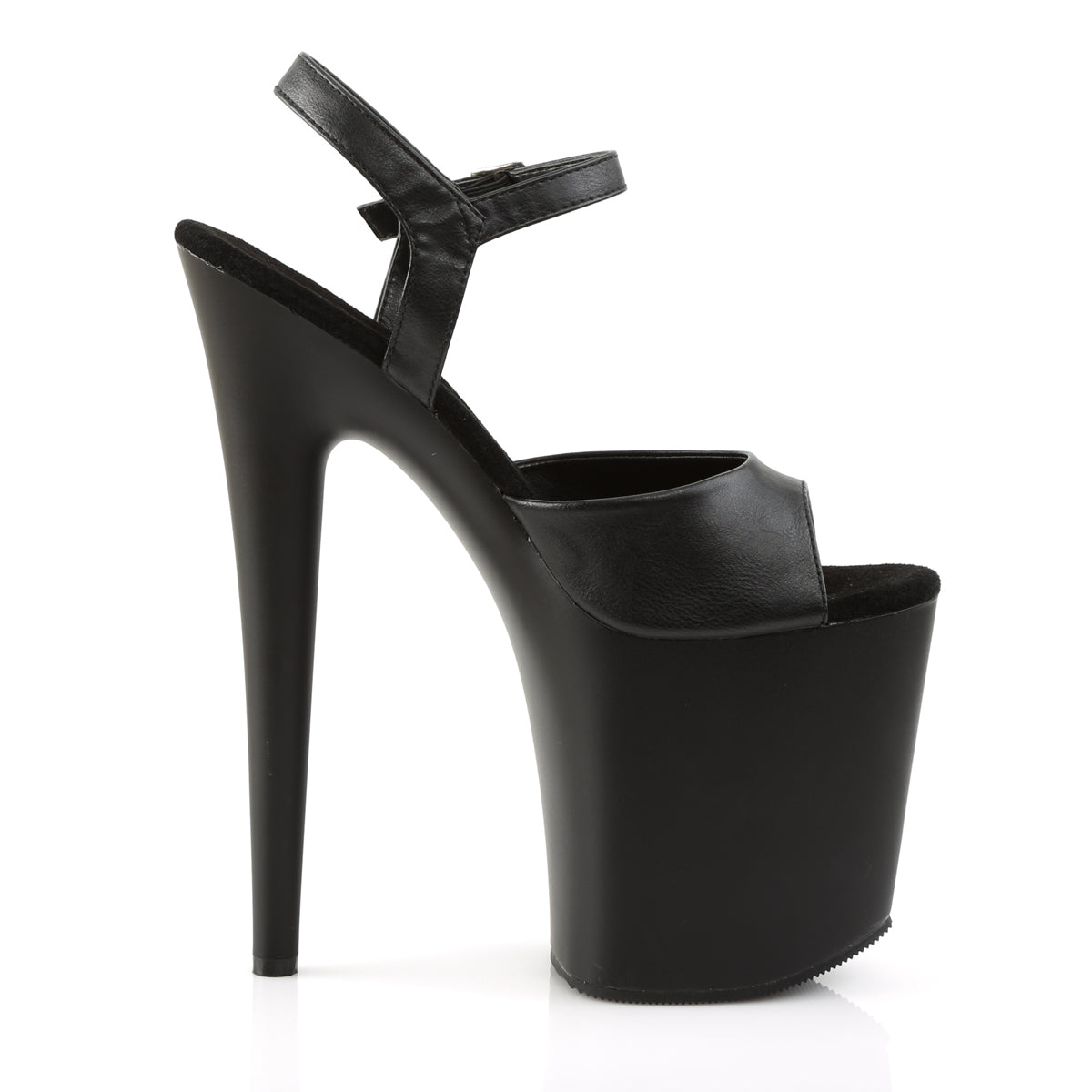 【PLEASER】FLAMINGO-809 シューズ Blk Faux Leather/Blk Matte【取寄】