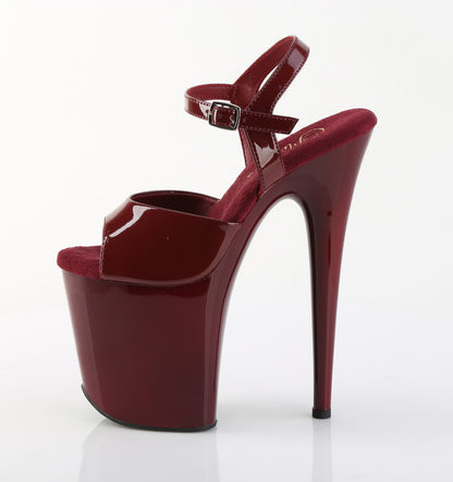 【PLEASER】FLAMINGO-809 シューズ Burgundy Pat/Burgundy【取寄】
