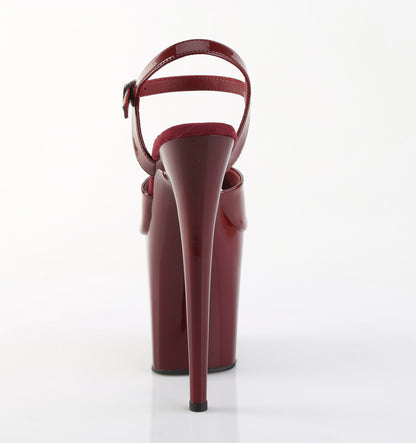 【PLEASER】FLAMINGO-809 シューズ Burgundy Pat/Burgundy【取寄】