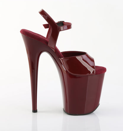 【PLEASER】FLAMINGO-809 シューズ Burgundy Pat/Burgundy【取寄】