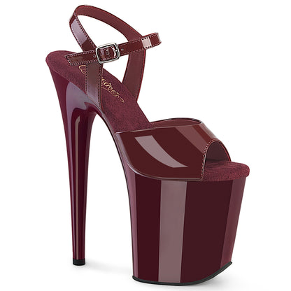 【PLEASER】FLAMINGO-809 シューズ Burgundy Pat/Burgundy【取寄】