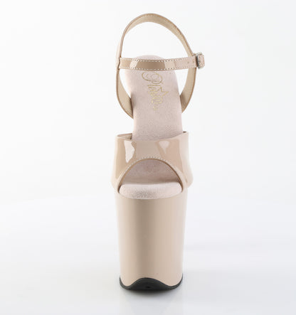 【PLEASER】FLAMINGO-809 シューズ Nude Pat/Nude【取寄】