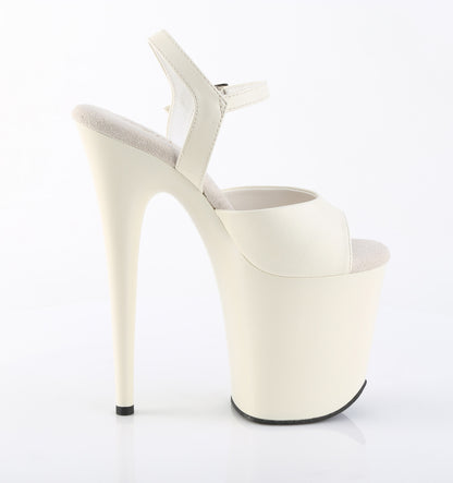 【PLEASER】FLAMINGO-809 シューズ Off-Wht Faux Leather/Off-Wht Matte【取寄】