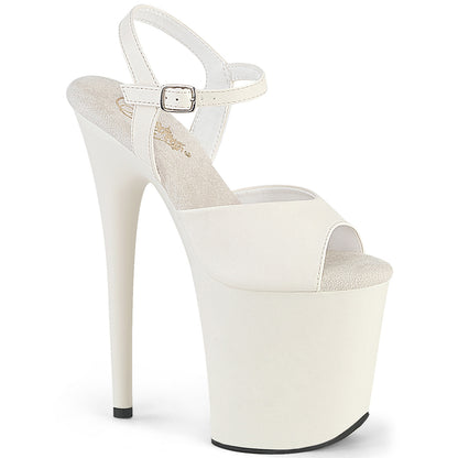 【PLEASER】FLAMINGO-809 シューズ Off-Wht Faux Leather/Off-Wht Matte【取寄】