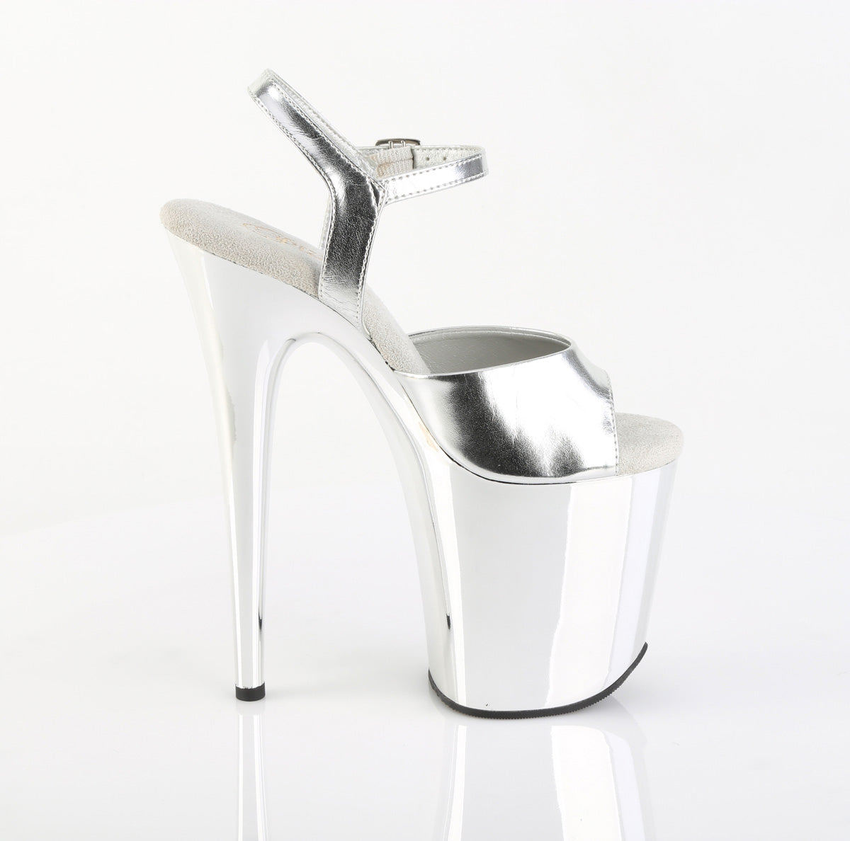 【PLEASER】FLAMINGO-809 シューズ Slv Metallic Pu/Slv Chrome【取寄】