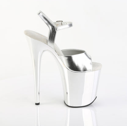 【PLEASER】FLAMINGO-809 シューズ Slv Metallic Pu/Slv Chrome【取寄】