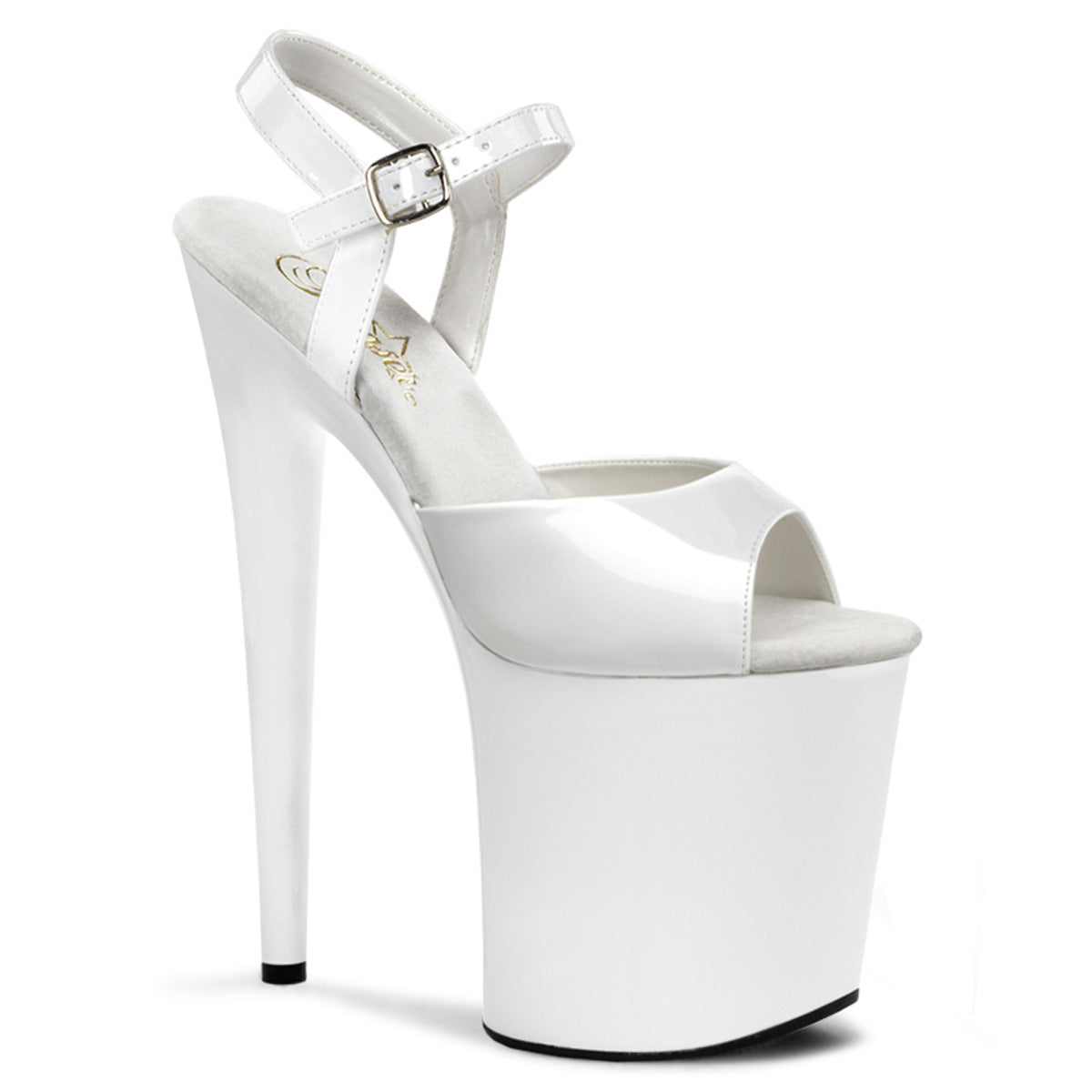 【PLEASER】FLAMINGO-809 シューズ Wht Pat/Wht【取寄】
