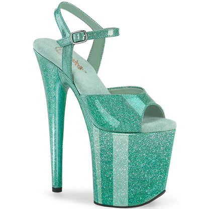 【PLEASER】FLAMINGO-809GP シューズ Aqua Glitter Pat/M【取寄】